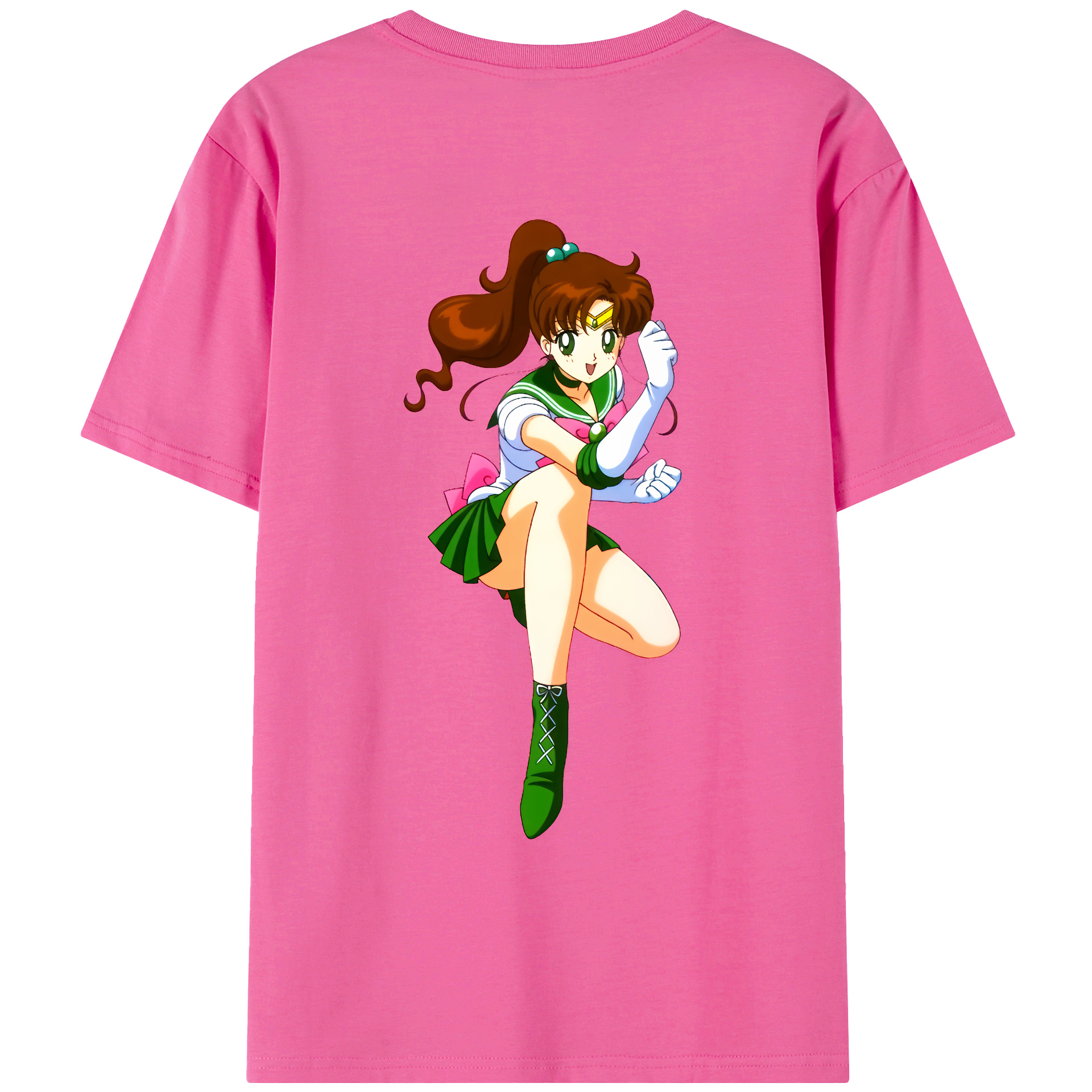 （画像用） 美少女戦士セーラームーン 木野 まこと きの まこと Sailor Moon Kino Makoto （セーラージュピター；Sailor Jupiter） レディース半袖Tシャツ(バックプリント)